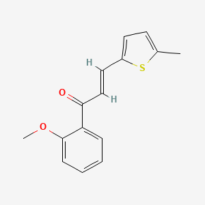 molecular formula C15H14O2S B6323367 (2E)-1-(2-Methoxyphenyl)-3-(5-methylthiophen-2-yl)prop-2-en-1-one CAS No. 1354942-14-5