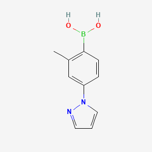 molecular formula C10H11BN2O2 B6323408 2-Methyl-4-(pyrazol-1-yl)phenylboronic acid CAS No. 858523-47-4