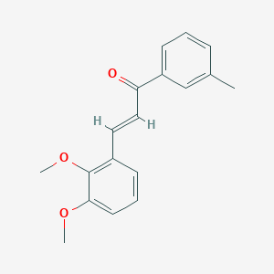 molecular formula C18H18O3 B6323418 (2E)-3-(2,3-Dimethoxyphenyl)-1-(3-methylphenyl)prop-2-en-1-one CAS No. 1354942-16-7