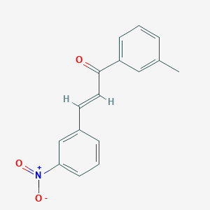 molecular formula C16H13NO3 B6323427 (2E)-1-(3-Methylphenyl)-3-(3-nitrophenyl)prop-2-en-1-one CAS No. 111203-80-6
