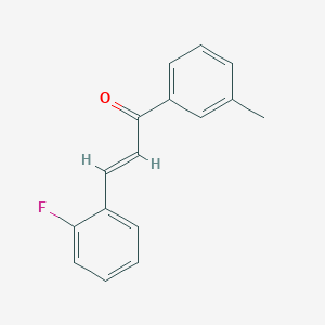(2E)-3-(2-Fluorophenyl)-1-(3-methylphenyl)prop-2-en-1-one