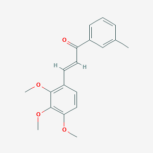molecular formula C19H20O4 B6323453 (2E)-1-(3-Methylphenyl)-3-(2,3,4-trimethoxyphenyl)prop-2-en-1-one CAS No. 1354941-35-7