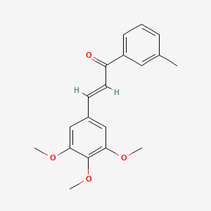 molecular formula C19H20O4 B6323468 (2E)-1-(3-Methylphenyl)-3-(3,4,5-trimethoxyphenyl)prop-2-en-1-one CAS No. 848406-45-1