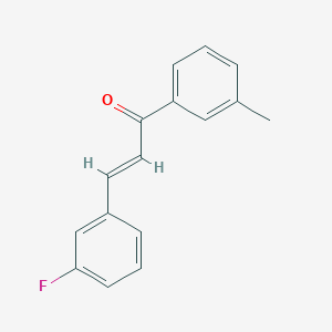 molecular formula C16H13FO B6323492 (2E)-3-(3-Fluorophenyl)-1-(3-methylphenyl)prop-2-en-1-one CAS No. 1322883-49-7