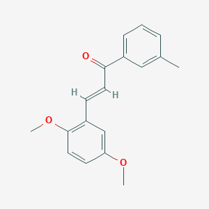 molecular formula C18H18O3 B6323498 (2E)-3-(2,5-Dimethoxyphenyl)-1-(3-methylphenyl)prop-2-en-1-one CAS No. 1354941-44-8