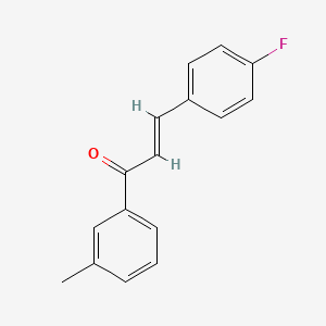 molecular formula C16H13FO B6323503 (2E)-3-(4-Fluorophenyl)-1-(3-methylphenyl)prop-2-en-1-one CAS No. 1322907-52-7