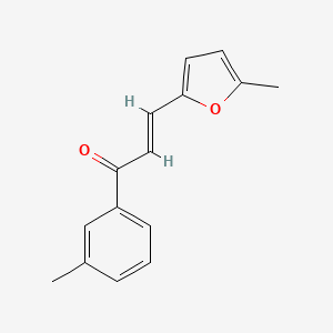 molecular formula C15H14O2 B6323516 (2E)-3-(5-Methylfuran-2-yl)-1-(3-methylphenyl)prop-2-en-1-one CAS No. 1354941-73-3