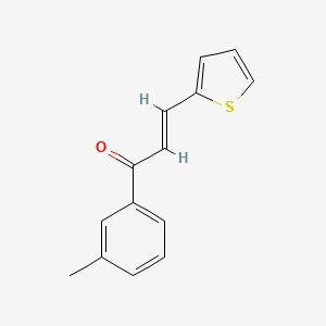 molecular formula C14H12OS B6323524 (2E)-1-(3-Methylphenyl)-3-(thiophen-2-yl)prop-2-en-1-one CAS No. 1287790-78-6