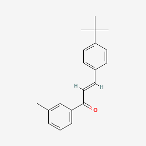 molecular formula C20H22O B6323528 (2E)-3-(4-tert-Butylphenyl)-1-(3-methylphenyl)prop-2-en-1-one CAS No. 177752-48-6