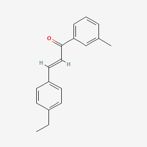 molecular formula C18H18O B6323538 (2E)-3-(4-Ethylphenyl)-1-(3-methylphenyl)prop-2-en-1-one CAS No. 211677-74-6