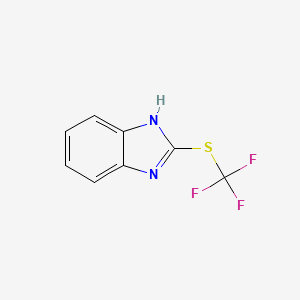 molecular formula C8H5F3N2S B6323552 2-(Trifluoromethylthio)benzimidazole CAS No. 119321-29-8