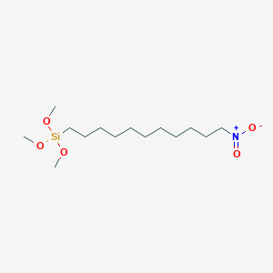 molecular formula C14H31NO5Si B6323569 11-Nitroundecyltrimethoxysilane CAS No. 1197981-06-8