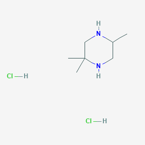 molecular formula C7H18Cl2N2 B6323573 2,2,5-Trimethyl-piperazine dihydrochloride CAS No. 308110-40-9