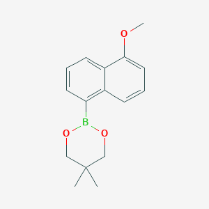 molecular formula C16H19BO3 B6323671 2-(5-Methoxy-1-naphthyl)-5,5-dimethyl-1,3,2-dioxaborinane CAS No. 2096997-67-8