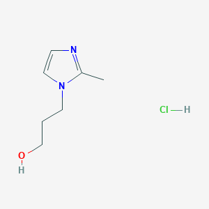 molecular formula C7H13ClN2O B6323779 3-(2-甲基-1H-咪唑-1-基)丙-1-醇盐酸盐 CAS No. 1211431-59-2