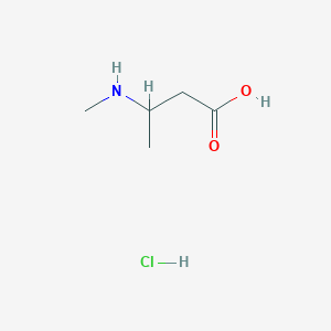 molecular formula C5H12ClNO2 B6323785 3-(Methylamino)butanoic acid hydrochloride CAS No. 785836-38-6