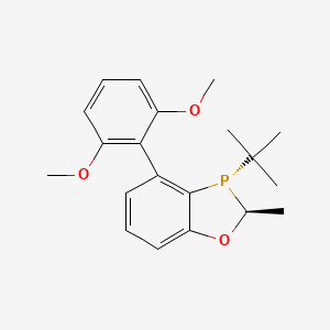 molecular formula C20H25O3P B6323791 (2S,3S)-3-(t-Butyl)-4-(2,6-dimethoxyphenyl)-2-methyl-2,3-dihydrobenzo[d][1,3]oxaphosphole, min. 97% (S,S)-Me-BI-DIME CAS No. 1373432-11-1