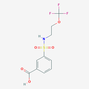 3-Carboxy-N-[2-(trifluoromethoxy)ethyl] benzenesulfonamide, 97%