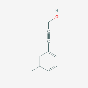 molecular formula C10H10O B6323832 3-m-Tolyl-prop-2-yn-1-ol, 97% CAS No. 16035-11-3