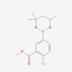 Methyl 2-chloro-5-(4,4,6-trimethyl-1,3,2-dioxaborinan-2-yl)benzoate