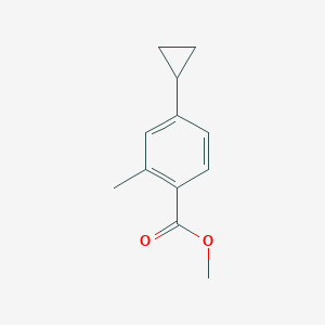 molecular formula C12H14O2 B6323895 Methyl 4-cyclopropyl-2-methylbenzoate CAS No. 909698-09-5
