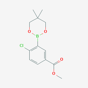 Methyl 4-chloro-3-(5,5-dimethyl-1,3,2-dioxaborinan-2-yl)benzoate