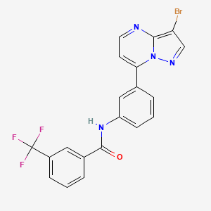 N-(3-(3-Bromopyrazolo[1,5-a]pyrimidin-7-yl)phenyl)-3-(trifluoromethyl)benzamide