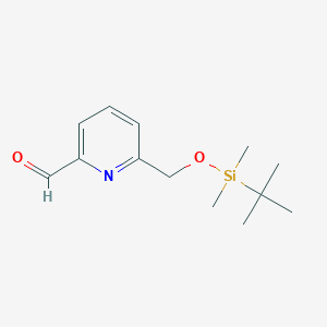 molecular formula C13H21NO2Si B6323975 6-[(tert-Butyldimethylsilyloxy)methyl]picolinaldehyde CAS No. 162084-83-5
