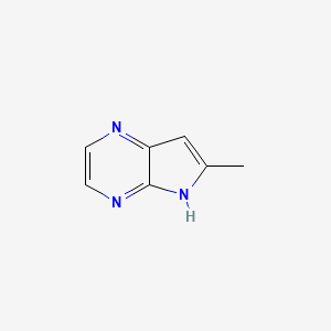 molecular formula C7H7N3 B6324004 6-甲基-5H-吡咯并[2,3-b]吡嗪 CAS No. 1312891-31-8