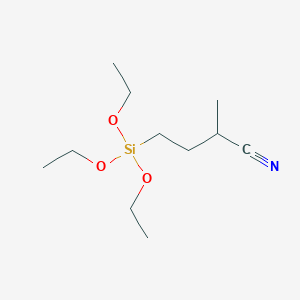 molecular formula C11H23NO3Si B6324055 (3-氰基丁基)三乙氧基硅烷;  95% CAS No. 1049679-56-2