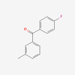 molecular formula C14H11FO B6324073 (4-Fluorophenyl)(3-methylphenyl)methanone, 97% CAS No. 1996-79-8