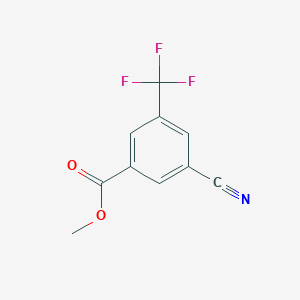 molecular formula C10H6F3NO2 B6324081 Methyl 3-cyano-5-(trifluoromethyl)benzoate CAS No. 942077-15-8