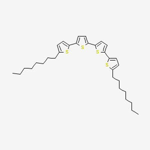 molecular formula C32H42S4 B6324094 5,5'''-Di-n-octyl-2,2':5',2'':5'',2'''-quaterthiophene CAS No. 882659-01-0