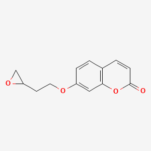 molecular formula C13H12O4 B6324103 7-(2-Oxiranylethoxy)-2H-1-benzopyran-2-one, 98% CAS No. 381689-75-4