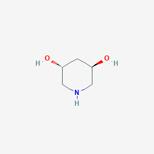 molecular formula C5H11NO2 B6324109 (3R,5R)-3,5-Piperidinediol, 95% CAS No. 1043449-04-2