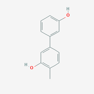 molecular formula C13H12O2 B6324120 5-(3-Hydroxyphenyl)-2-methylphenol, 95% CAS No. 1261958-35-3