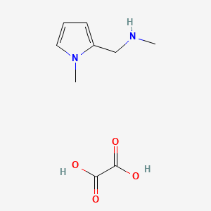 molecular formula C9H14N2O4 B6324123 Methyl-(1-methyl-1H-pyrrol-2-ylmethyl)-amine oxalate, 95% CAS No. 1220040-05-0