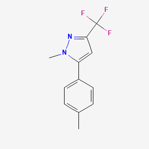 molecular formula C12H11F3N2 B6324159 1-甲基-5-(对甲苯基)-3-(三氟甲基)-1H-吡唑 CAS No. 944273-42-1