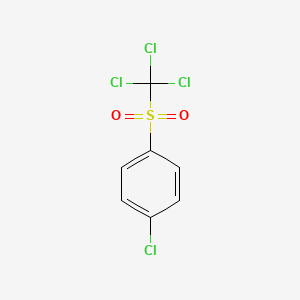 molecular formula C7H4Cl4O2S B6324166 4-Chlorophenyl trichloromethyl sulfone CAS No. 117992-53-7