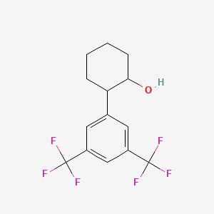 molecular formula C14H14F6O B6324172 2-(3,5-Bis(trifluoromethyl)phenyl)cyclohexan-1-ol CAS No. 851337-80-9