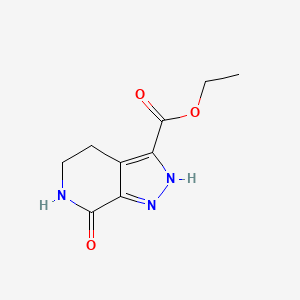 molecular formula C9H11N3O3 B6324189 Ethyl 7-oxo-4,5,6,7-tetrahydro-2H-pyrazolo[3,4-c]pyridine-3-carboxylate CAS No. 1313532-55-6