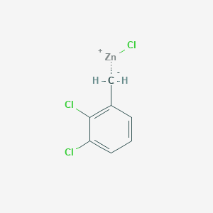 molecular formula C7H5Cl3Zn B6324226 2,3-Dichlorobenzylzinc chloride, 0.50 M in THF CAS No. 697762-17-7