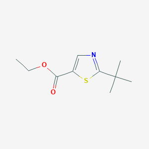 molecular formula C10H15NO2S B6324327 乙基2-(叔丁基)噻唑-5-羧酸酯 CAS No. 1012881-37-6