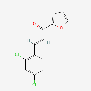 molecular formula C13H8Cl2O2 B6324420 (2E)-3-(2,4-Dichlorophenyl)-1-(furan-2-yl)prop-2-en-1-one CAS No. 199742-04-6