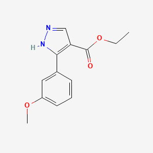 molecular formula C13H14N2O3 B6324442 Ethyl 5-(3-methoxyphenyl)-1H-pyrazole-4-carboxylate CAS No. 1359655-48-3
