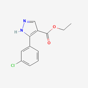 Ethyl 5-(3-chlorophenyl)-1H-pyrazole-4-carboxylate