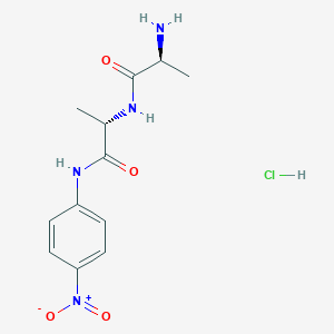 molecular formula C12H17ClN4O4 B6324488 H-Ala-Ala-pNA hydrochloride CAS No. 50450-81-2