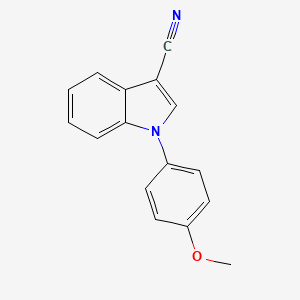 molecular formula C16H12N2O B6324491 1-(4-甲氧基苯基)-1H-吲哚-3-腈 CAS No. 876734-22-4
