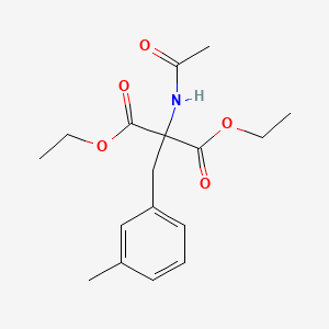 molecular formula C17H23NO5 B6324511 Diethyl 2-acetamido-2-(3-methylbenzyl)malonate CAS No. 5440-54-0