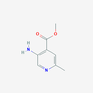 molecular formula C8H10N2O2 B6324550 Methyl 5-amino-2-methylisonicotinate CAS No. 860369-48-8